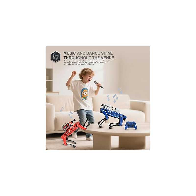 8021 AI Robot Dog with Voice Control, Spray, Dance & STEM Toy for Kids