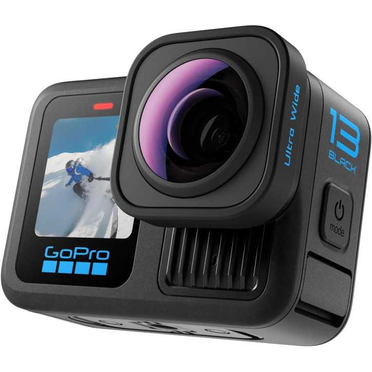 GoPro HERO13 Black Ultra Wide Edition - Caméra Étanche 5.3K60, Photo 27MP, Champ 177° + Lenses HB-Series GoPro HERO13 Black Ultra Wide Edition - Caméra Étanche 5.3K60, Photo 27MP, Champ 177° + Lenses HB-Series
