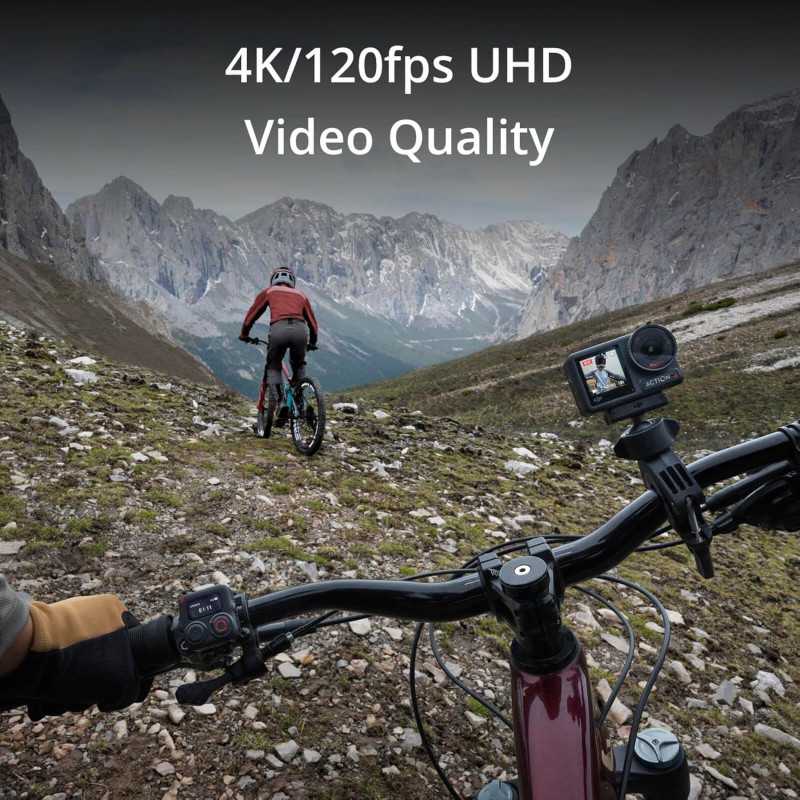 DJI Osmo Action 4 Combo: 4K/120fps Waterproof Action Camera, 160 Min Battery