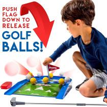 Franklin Sports Mini Putt Golf Électronique - Jeu de Putting Intérieur pour Enfants avec Putter et Balles