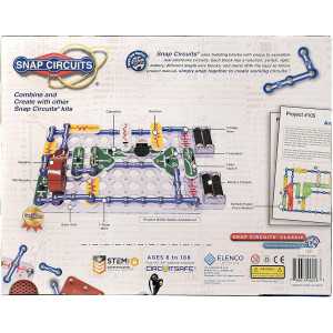 Snap Circuits Classic SC-300 Electronics Exploration Kit with 300+ Projects & Full-Color Manual | STEM Toy for Kids 8+
