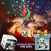 Aikmi Rechargeable Robot Toy for Kids 5-7 with Projector & Music