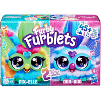 Furby Furblets 2-Pack Mini Friends Pix-Elle & Ooh-Koo, 45+ Sounds, Music, Furbish Only, Ages 6+