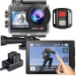 4K 60FPS Action Camera 20MP Waterproof Touchscreen 131FT Underwater EIS WiFi Remote 170° Wide Angle 4K 60FPS Action Camera 20MP Waterproof Touchscreen 131FT Underwater EIS WiFi Remote 170° Wide Angle