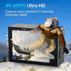 Caméra Action 4K 60FPS Étanche 20MP Écran Tactile WiFi
