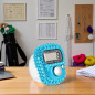 Compteur Digital Portable Jowxsx Bleu à Doigt, Mini Compteur Réinitialisable pour Golf et Tricot
