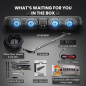 Barre de Son Bluetooth 28 Étanche RGB pour Golf Cart, 8 Haut-Parleurs HiFi 2.1, Support T Inclus