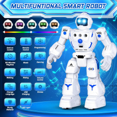 Programmable Remote Control Robot Toy for Kids 3-12 – Walking, Sliding, Singing, Dancing & Gesture Control