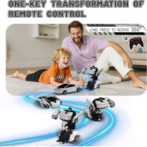 Cyber Transformer RC Car - 360° Rotation Drift Remote Control Toy for Kids