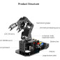 Robotic Arm 5DOF Arduino AI Smart Robot Arm Open Source STEM Educational Robotics & Programming Kit Robotic Arm 5DOF Arduino AI Smart Robot Arm Open Source STEM Educational Robotics & Programming Kit