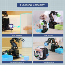Robotic Arm Arduino 5DOF AI STEM Kit | Open Source Robotics Set