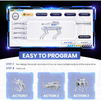Smart Robot Dog for Kids – Interactive STEM Toy with Voice, Remote Control, App Programming & 30+ Actions
