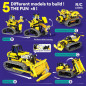 Kit Robot STEM 5 en 1, 452 pièces, contrôle app & télécommande, jouet d'ingénierie pour enfants 6-14 ans