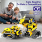 Kit Robot STEM 5 en 1, 452 pièces, contrôle app & télécommande, jouet d'ingénierie pour enfants 6-14 ans
