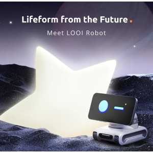 LOOI Robot AI Desktop Companion with ChatGPT Voice, Memory, Gesture, Face Recognition & Wireless Charging