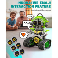 5in1 STEM AI Robot Building Set 478Pcs with APP & Remote Control for Kids