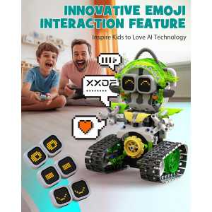 5in1 STEM AI Robot Building Set 478Pcs with APP & Remote Control for Kids