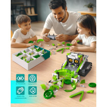 Robot STEM 5en1 à Construire 478Pcs - Cadeau Éducatif 6-12 ans