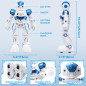 SGILE Gesture Sensing Programmable Rechargeable RC Robot Toy for Kids Ages 3-12, Blue Birthday Gift SGILE Gesture Sensing Programmable Rechargeable RC Robot Toy for Kids Ages 3-12, Blue Birthday Gift