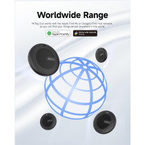 MiTag Duo Bluetooth Tracker 4-Pack – Smart Waterproof Key & Luggage Finder