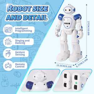 Robot Jouet Enfant Télécommande Sans Fil Programmable 3-9 Ans