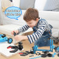 2-in-1 Remote Control Robot Arm Kit with 360° Gripper & Wheels – Science Toy Gift for Kids & Adults, No Assembly