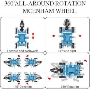 2-in-1 Remote Control Robot Arm Kit with 360° Gripper & Wheels – Science Toy Gift for Kids & Adults, No Assembly