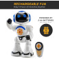 Programmable 12 LED RC Robot Toy - Interactive Dancing & Talking Robot for Kids