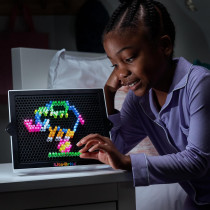 Lite Brite Classic Retro Toy – STEM Art & Light Creativity for Kids 4+