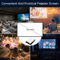 TMY 1080P Full HD Portable Mini Projector with Bluetooth, Screen, TV Stick & Smartphone Compatible for Indoor/Outdoor TMY 1080P Full HD Portable Mini Projector with Bluetooth, Screen, TV Stick & Smartphone Compatible for Indoor/Outdoor