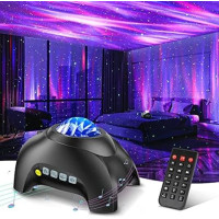 Projecteur Auroral Northern Galaxy LED 33 Effets, Haut-parleur Bluetooth, Télécommande, Sons Blancs