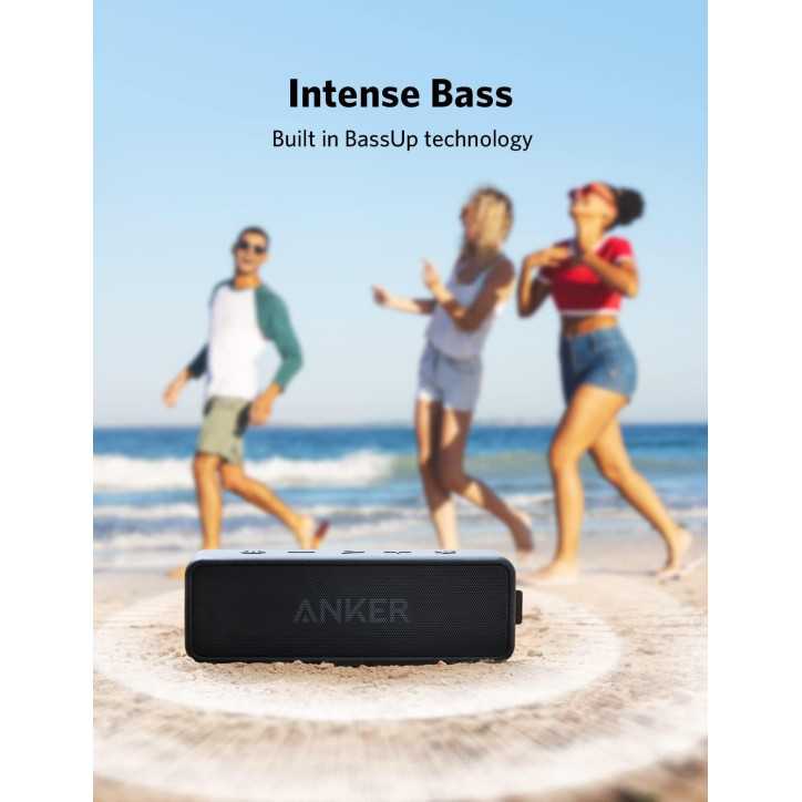 Anker Soundcore 2 Portable Bluetooth Speaker - Waterproof, 24H Playtime, BassUp, Stereo Pairing, Travel-Friendly Anker Soundcore 2 Portable Bluetooth Speaker - Waterproof, 24H Playtime, BassUp, Stereo Pairing, Travel-Friendly