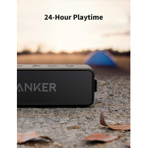 Anker Soundcore 2 Portable Bluetooth Speaker - Waterproof, 24H Playtime, BassUp, Stereo Pairing, Travel-Friendly