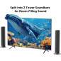 2-in-1 Detachable Sound Bar for TV/PC/Gaming – Bluetooth, ARC, Optical, AUX, Auto Volume Boost, 3 EQ Modes 2-in-1 Detachable Sound Bar for TV/PC/Gaming – Bluetooth, ARC, Optical, AUX, Auto Volume Boost, 3 EQ Modes