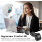 Kurdene Wireless Earbuds Bluetooth 5.3, Lightweight In-Ear Headphones with Deep Bass & Built-in Mics for Clear Calls
