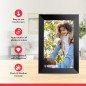 Cadre photo numérique intelligent Frameo 10,1 WiFi 32GB, écran tactile IPS 1280x800, rotation auto, partage instantané Cadre photo numérique intelligent Frameo 10,1 WiFi 32GB, écran tactile IPS 1280x800, rotation auto, partage instantané