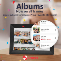 32GB Frameo 10.1 Smart WiFi Digital Photo Frame, 1280x800 IPS Touchscreen, Auto-Rotate, Instant Sharing