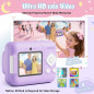 Appareil Photo Enfants 1080P avec Impression Instantanée, Carte 32GB, Papier, Cadeau Noël Anniversaire Appareil Photo Enfants 1080P avec Impression Instantanée, Carte 32GB, Papier, Cadeau Noël Anniversaire
