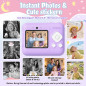Appareil Photo Enfants 1080P avec Impression Instantanée, Carte 32GB, Papier, Cadeau Noël Anniversaire Appareil Photo Enfants 1080P avec Impression Instantanée, Carte 32GB, Papier, Cadeau Noël Anniversaire