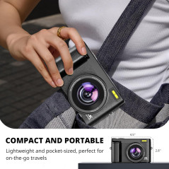 Appareil Photo 4K 48MP Vlogging 2024 avec Écran 180° et Zoom