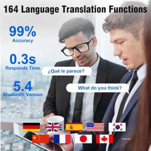 AI Translation Smart Glasses with ChatGPT, Bluetooth & UV Protection