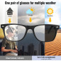 Lunettes Intelligentes AI avec ChatGPT, Traduction 164 Langues, Bluetooth, Verres Photochromiques, Musique & Appels mains-li Lunettes Intelligentes AI avec ChatGPT, Traduction 164 Langues, Bluetooth, Verres Photochromiques, Musique & Appels mains-li