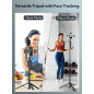 USKEYVISION Trépied Auto Suivi Visage 360°, Selfie Stick iPhone avec Lumière + Télécommande, 70” USKEYVISION Trépied Auto Suivi Visage 360°, Selfie Stick iPhone avec Lumière + Télécommande, 70”