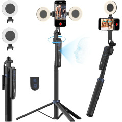 Trépied USKEYVISION Auto Face Tracking 360° avec Lumière LED
