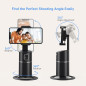 Auto Face Tracking Phone Holder with 360° Rotation, No App Needed, Rechargeable Battery – Black Auto Face Tracking Phone Holder with 360° Rotation, No App Needed, Rechargeable Battery – Black