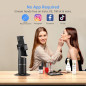 Auto Face Tracking Phone Holder with 360° Rotation, No App Needed, Rechargeable Battery – Black Auto Face Tracking Phone Holder with 360° Rotation, No App Needed, Rechargeable Battery – Black