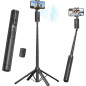 Auto Face Tracking Tripod 67 with 360° Rotation, Bluetooth Remote, Phone Holder for Vlog & Live Streaming Auto Face Tracking Tripod 67 with 360° Rotation, Bluetooth Remote, Phone Holder for Vlog & Live Streaming
