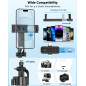 Kit Vlogging iPhone/Android avec Trépied 63, Suivi Automatique, Micro Sans Fil & Télécommande