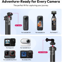 ULANZI MT-16 Extendable Mini Camera Tripod with 4-Level Adjustment, 360° Ball Head, Lightweight & Portable