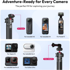 ULANZI MT-16 Extendable Mini Camera Tripod with 4-Level Adjustment, 360° Ball Head, Lightweight & Portable